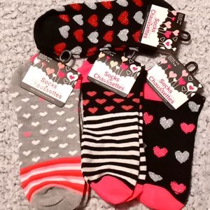 Asst. Valentine's themed socks